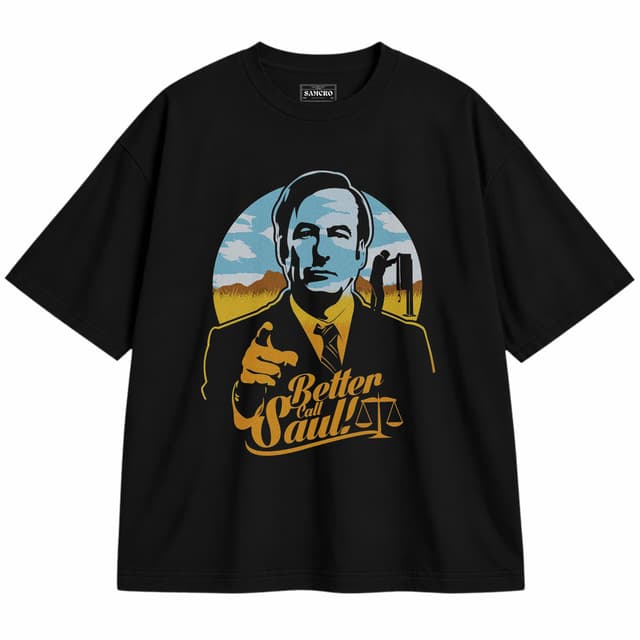 Better Call Saul 6 — Unisex oversize, Negro