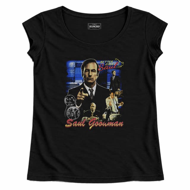 Better Call Saul - Goodman Bootleg Blue — Mujer recta, Negro