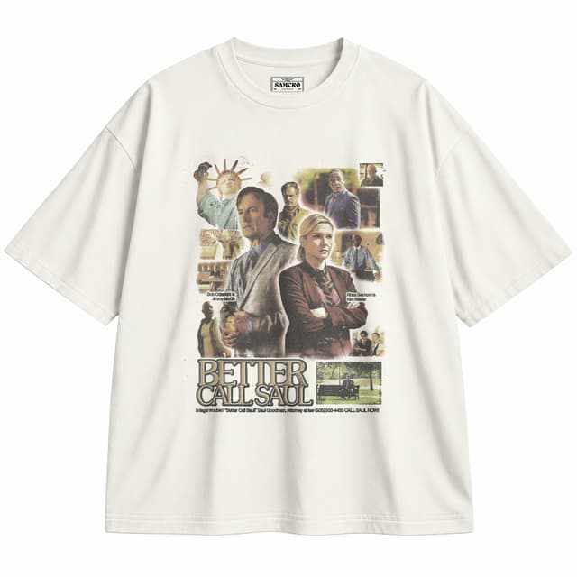 Better Call Saul - Jimmy Kim Collage — Unisex oversize, Crema
