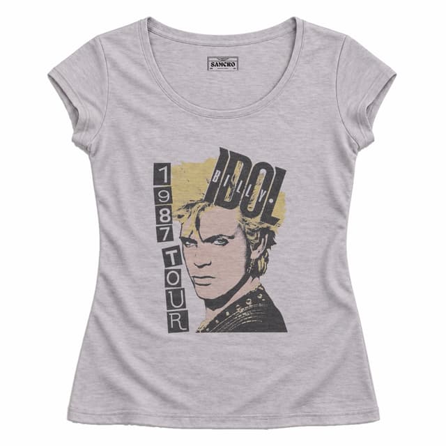 Billy Idol - 1987 Tour — Mujer entallada, Gris