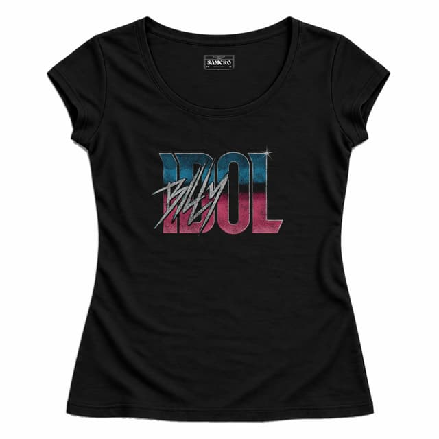 Billy Idol - Gradient — Mujer entallada, Negro