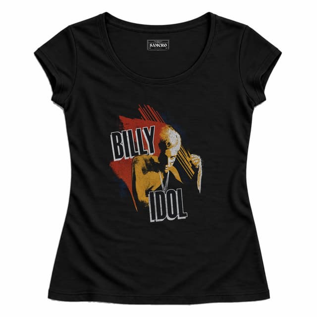 Billy Idol - Idol — Mujer entallada, Negro