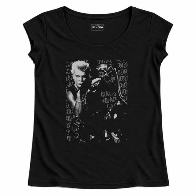 Billy Idol - Motorcycle Photo — Mujer recta, Negro