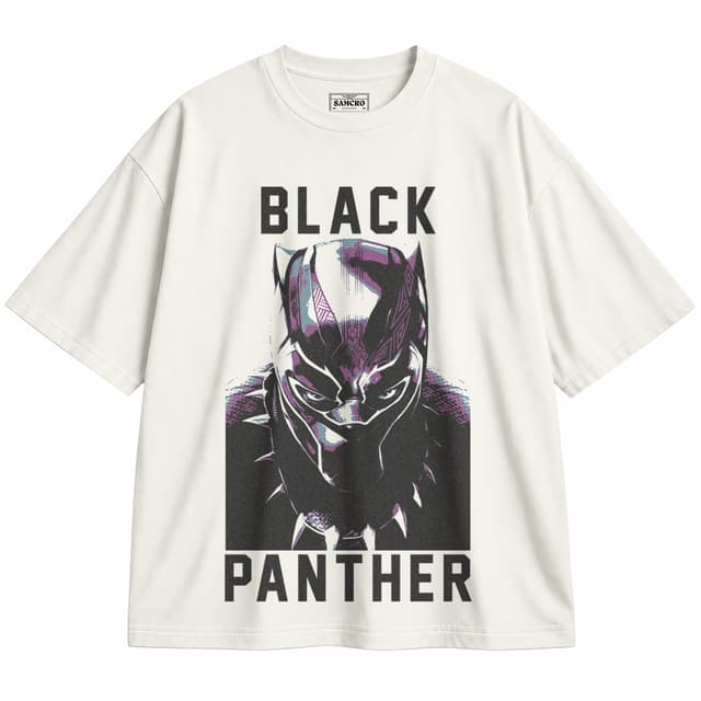 Black Panther 10 — Unisex oversize, Crema