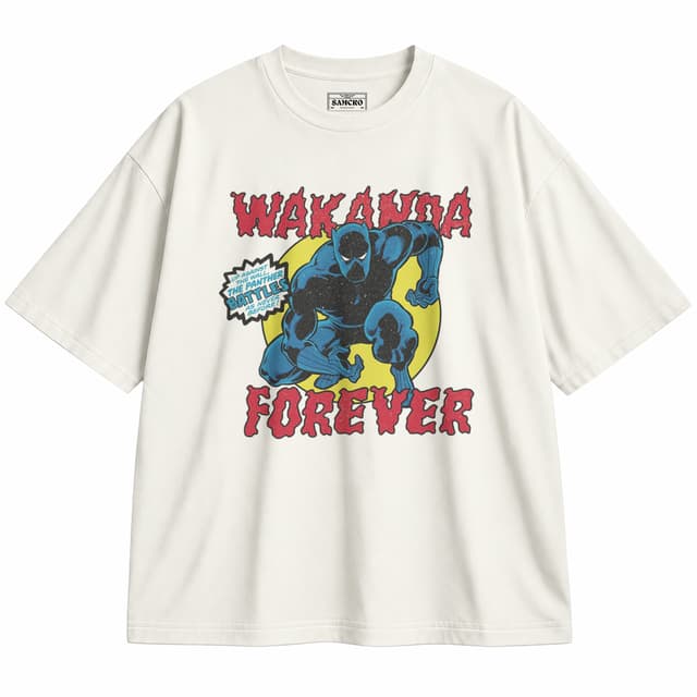 Black Panther 11 — Unisex oversize, Crema