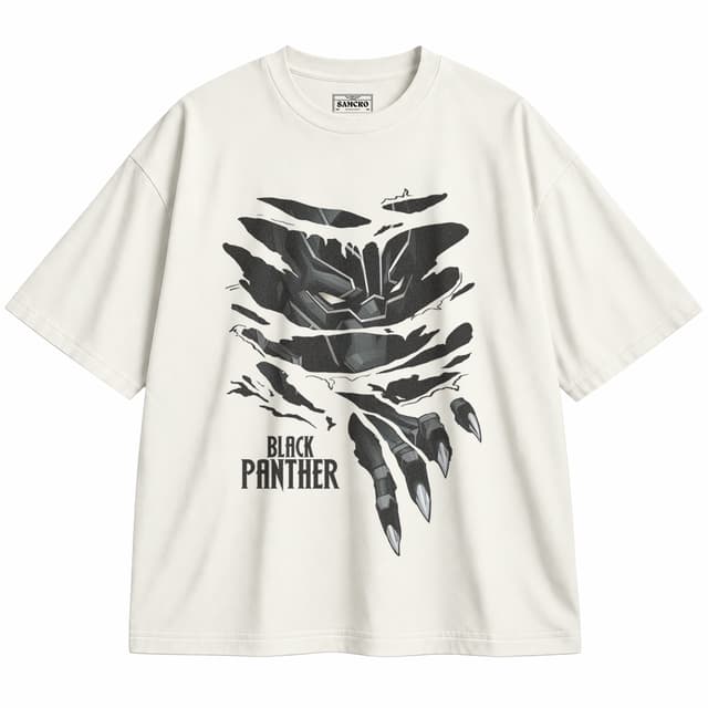 Black Panther 12 — Unisex oversize, Crema