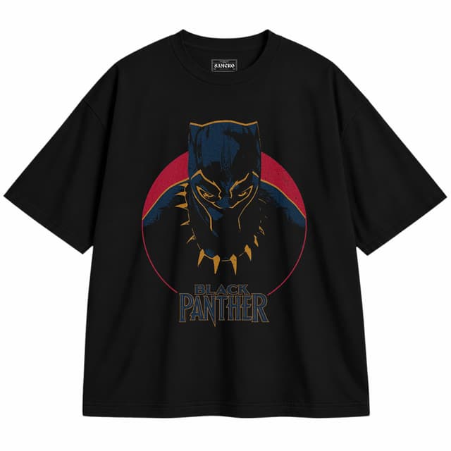 Black Panther 7 — Unisex oversize, Negro