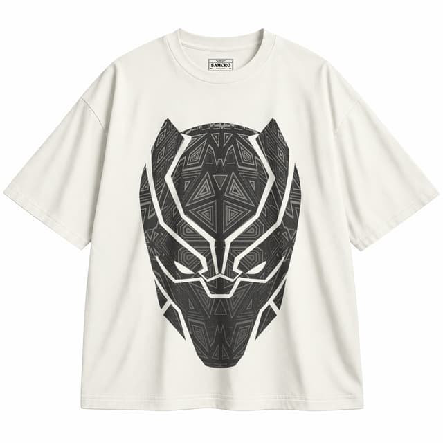 Black Panther 9 — Unisex oversize, Crema