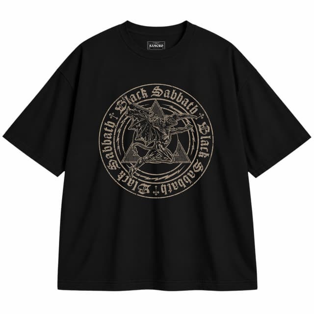 Black Sabbath - Henry Pyramid Emblem — Unisex oversize, Negro