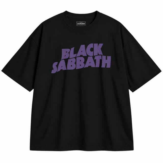 Black Sabbath - Logo — Unisex oversize, Negro