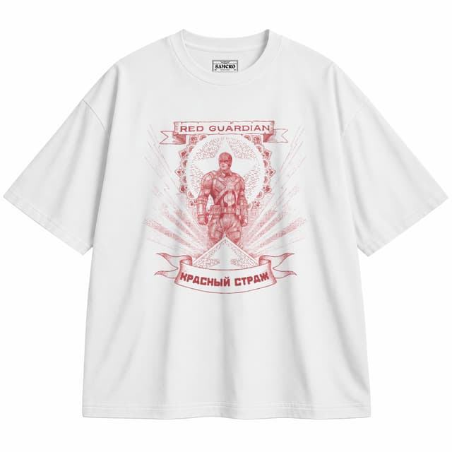 Black Widow 2 — Unisex oversize, Blanco