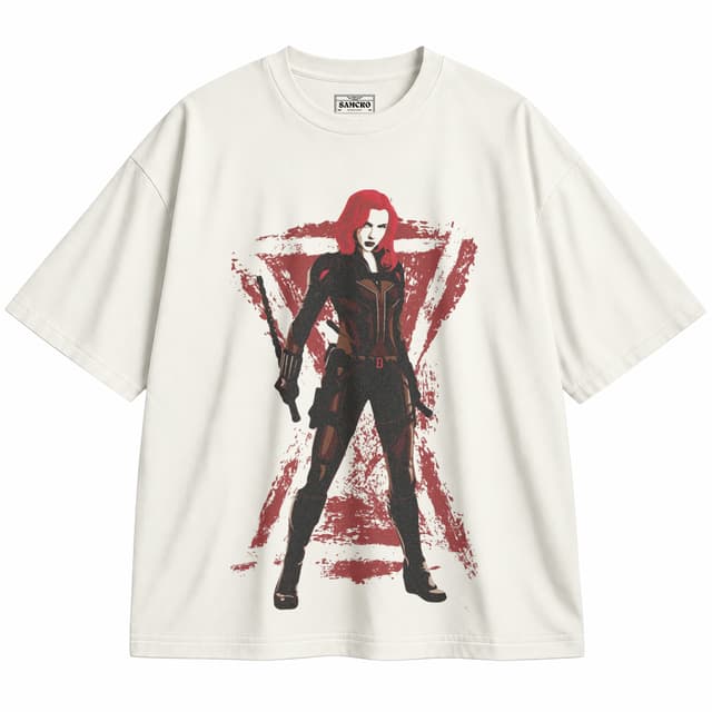 Black Widow 20 — Unisex oversize, Crema