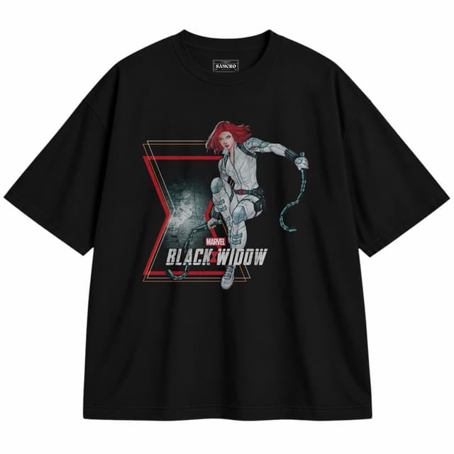 Black Widow 26 — Unisex oversize, Negro