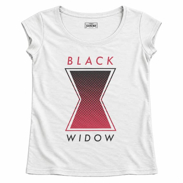 Black Widow 5 — Mujer recta, Blanco