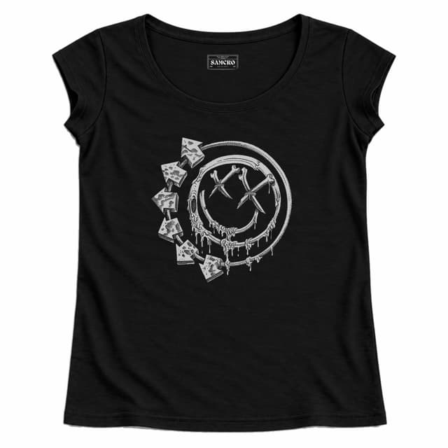 Blink-182 - Bones — Mujer recta, Negro