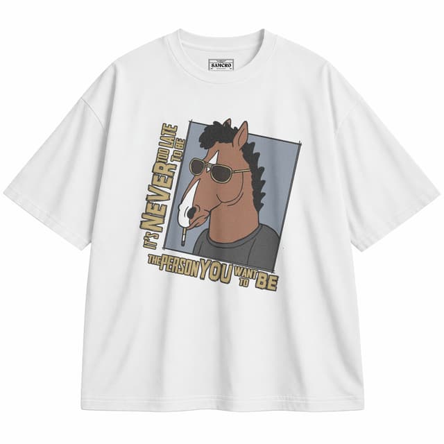BoJack Horseman 2 — Unisex oversize, Blanco