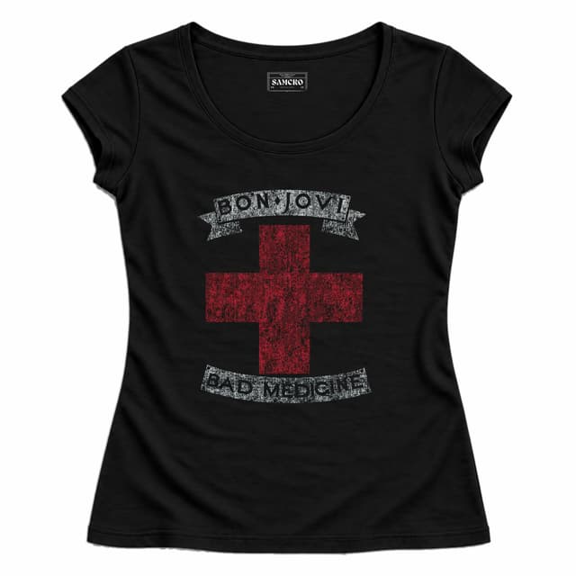 Bon Jovi 10 — Mujer entallada, Negro