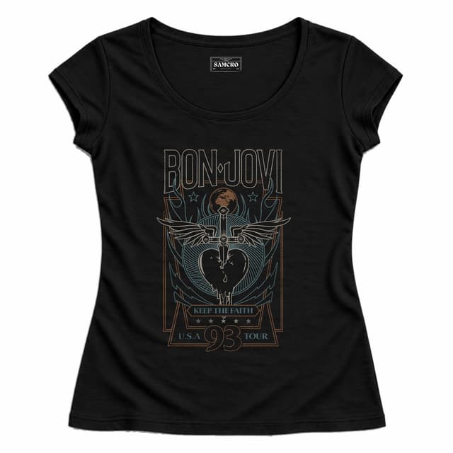 Bon Jovi - Tour 93 — Mujer entallada, Negro
