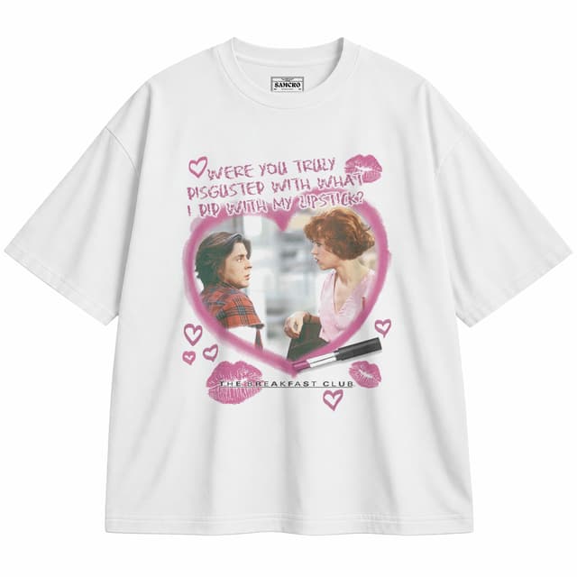 Breakfast Club 3 — Unisex oversize, Blanco