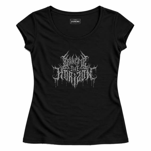 Bring Me the Horizon - Metal Logo — Mujer entallada, Negro