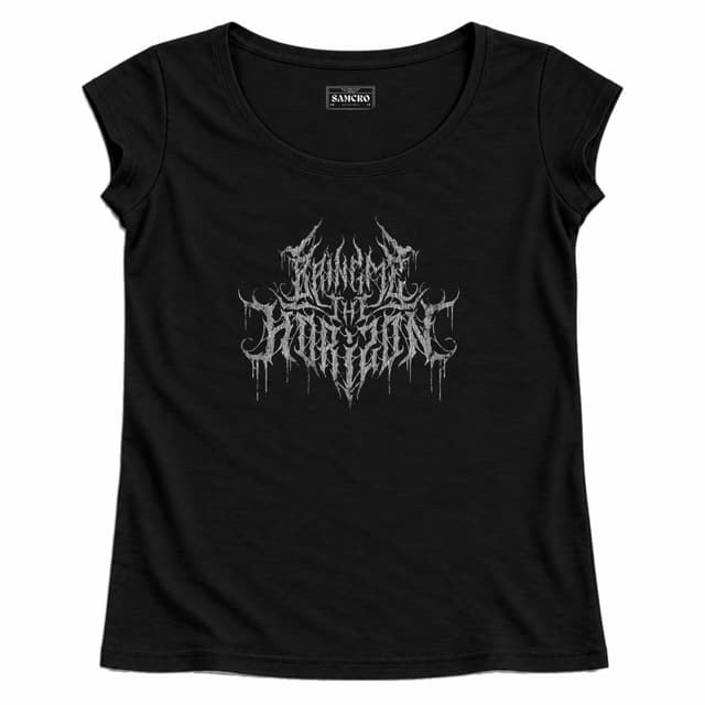 Bring Me the Horizon - Metal Logo — Mujer recta, Negro