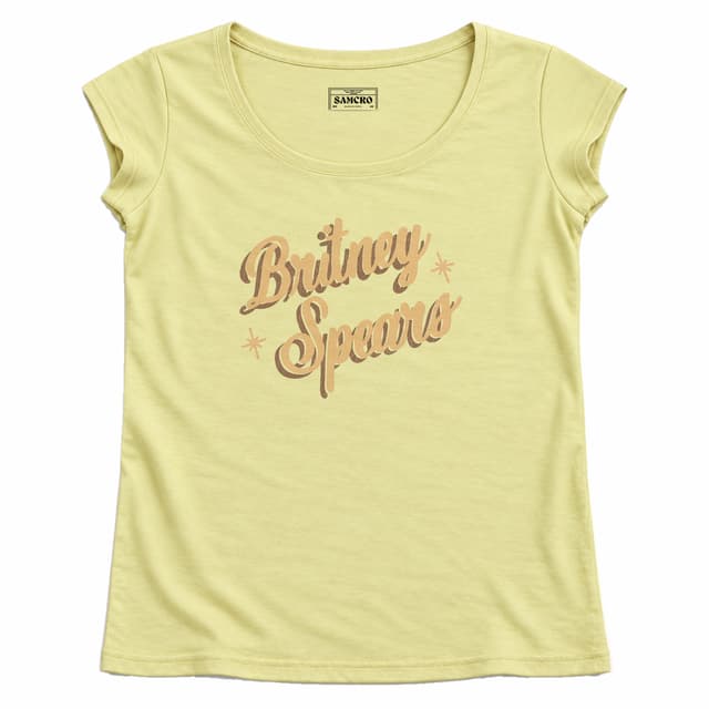 Britney Spears - Retro — Mujer recta, Amarillo