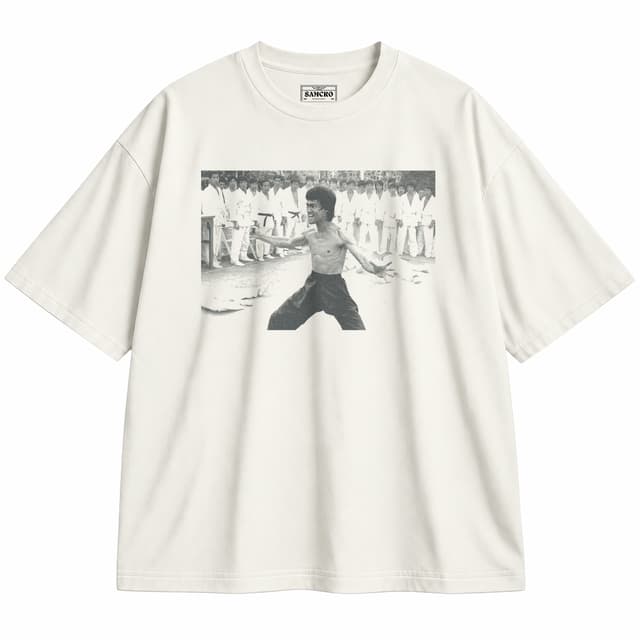 Bruce Lee 13 — Unisex oversize, Crema
