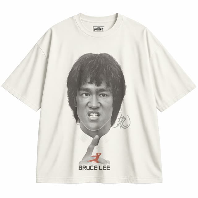 Bruce Lee 2 — Unisex oversize, Crema