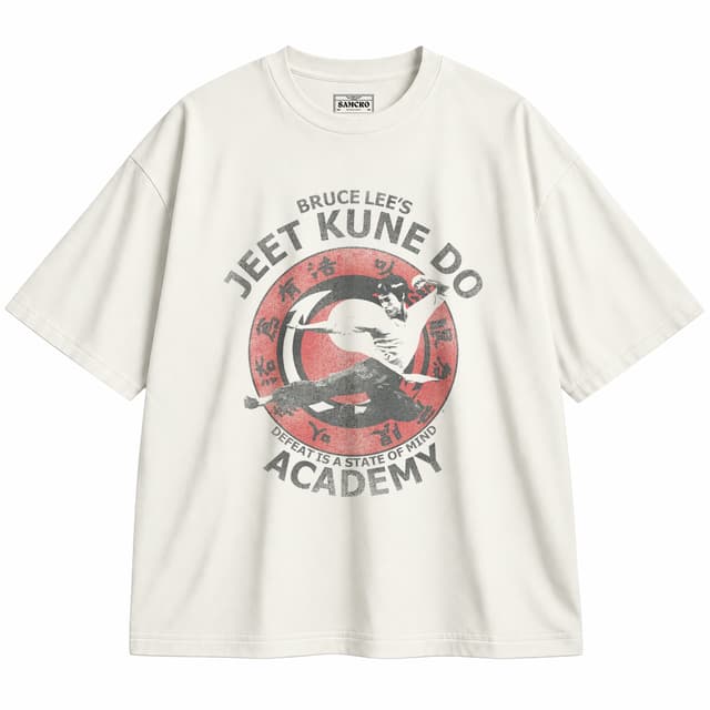Bruce Lee 8 — Unisex oversize, Crema