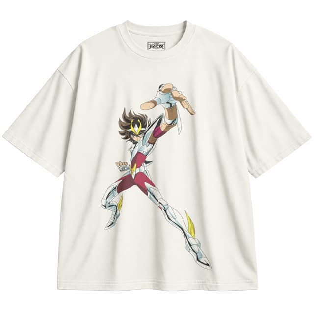 Caballeros Del Zodiaco 2 — Unisex oversize, Crema
