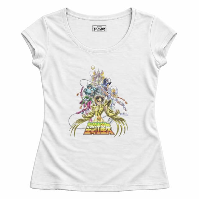 Caballeros Del Zodiaco 6 — Mujer entallada, Blanco