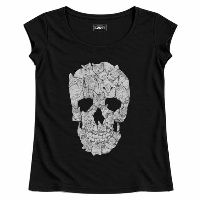 Calavera 5 — Mujer recta, Negro
