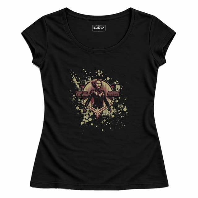 Capitana Marvel 3 — Mujer entallada, Negro