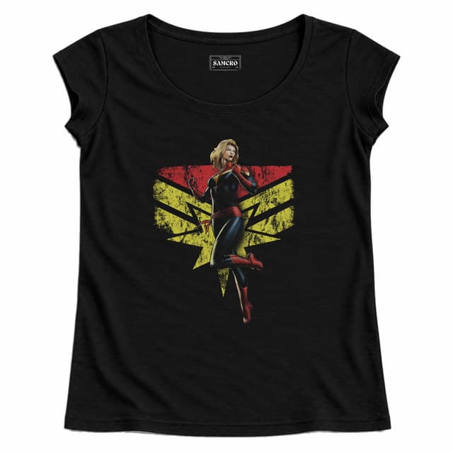 Capitana Marvel 5 — Mujer recta, Negro