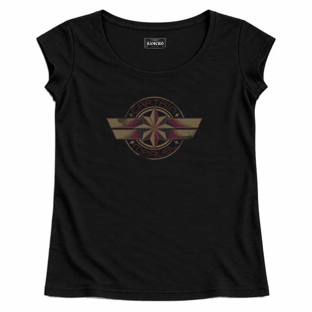 Capitana Marvel 6 — Mujer recta, Negro
