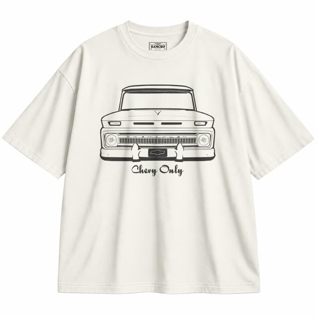 Chevrolet 4 — Unisex oversize, Crema