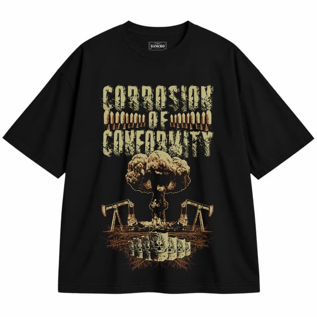 Corrosion of Conformity - Mushroom Cloud Oilrigs — Unisex oversize, Negro