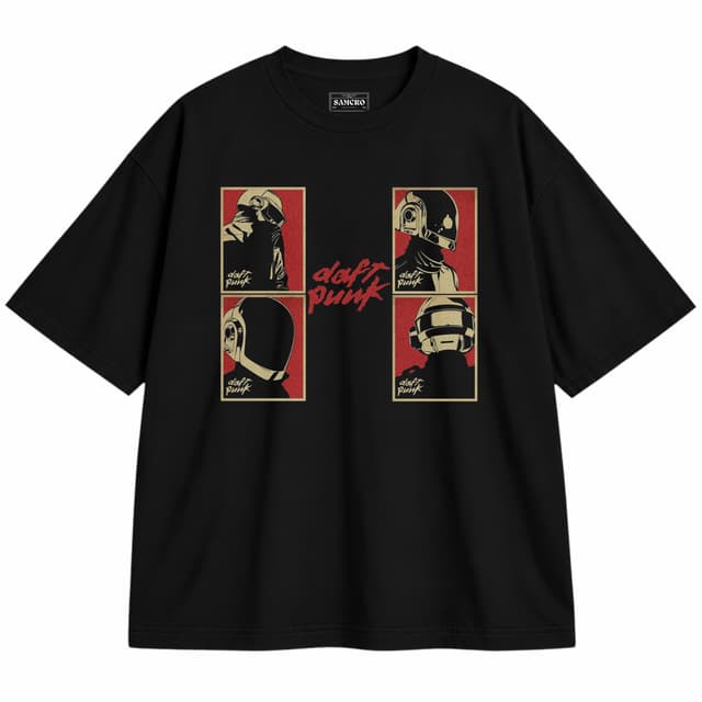 Daft Punk 2 — Unisex oversize, Negro