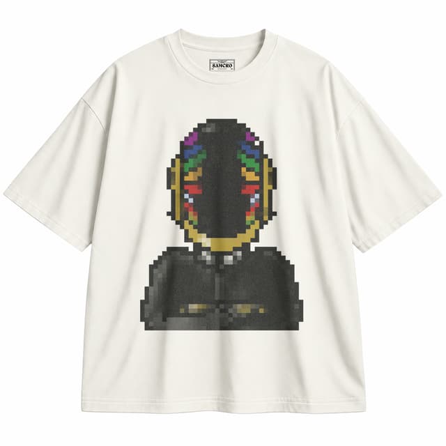 Daft Punk 4 — Unisex oversize, Crema