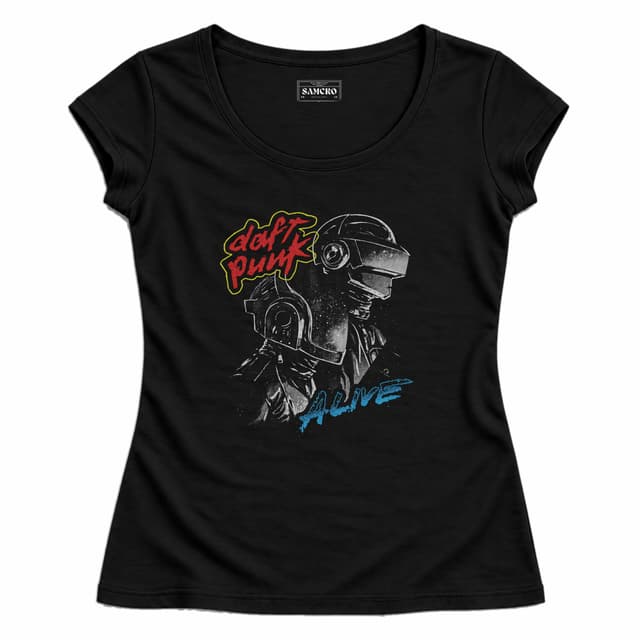 Daft Punk - Alive — Mujer entallada, Negro