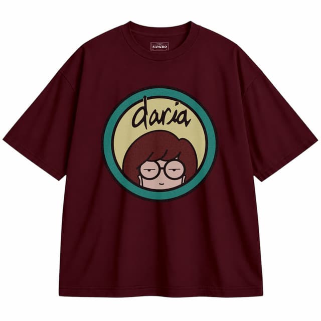 Daria 1 — Unisex oversize, Bordó