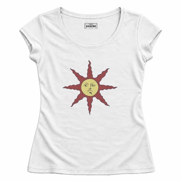 Dark Souls - Warrior of Sunlight — Mujer entallada, Blanco