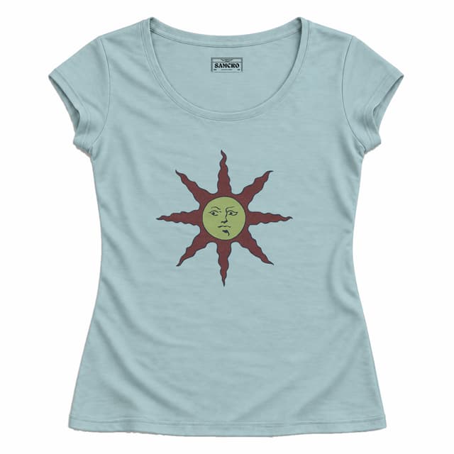 Dark Souls - Warrior of Sunlight — Mujer entallada, Celeste