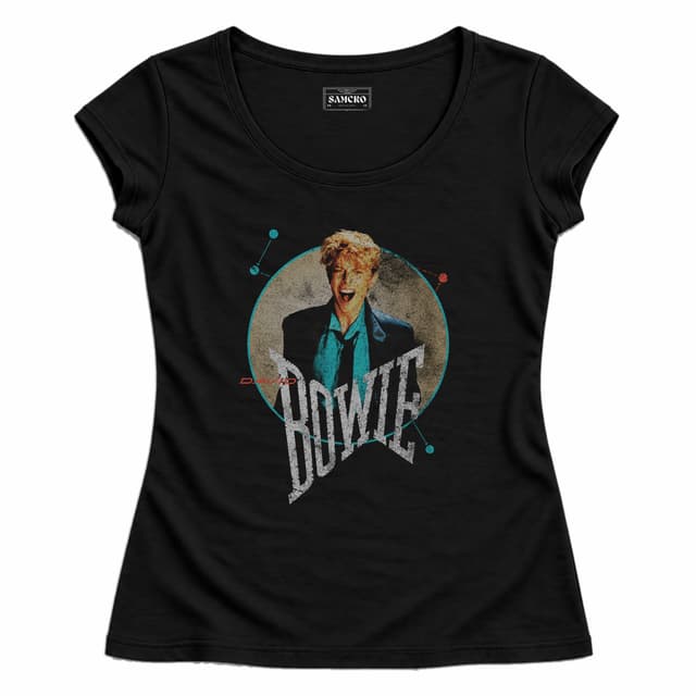 David Bowie - Circle Scream — Mujer entallada, Negro