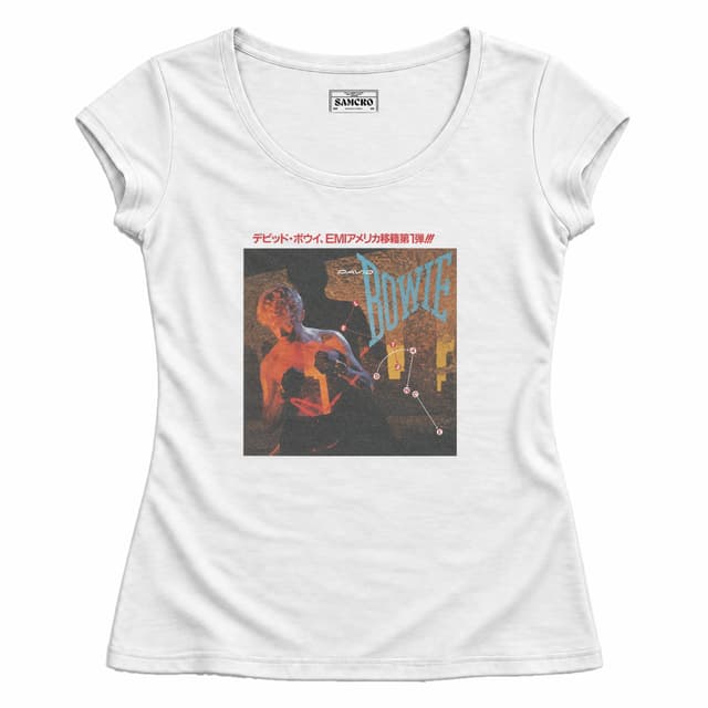 David Bowie - Japanese Text — Mujer entallada, Blanco