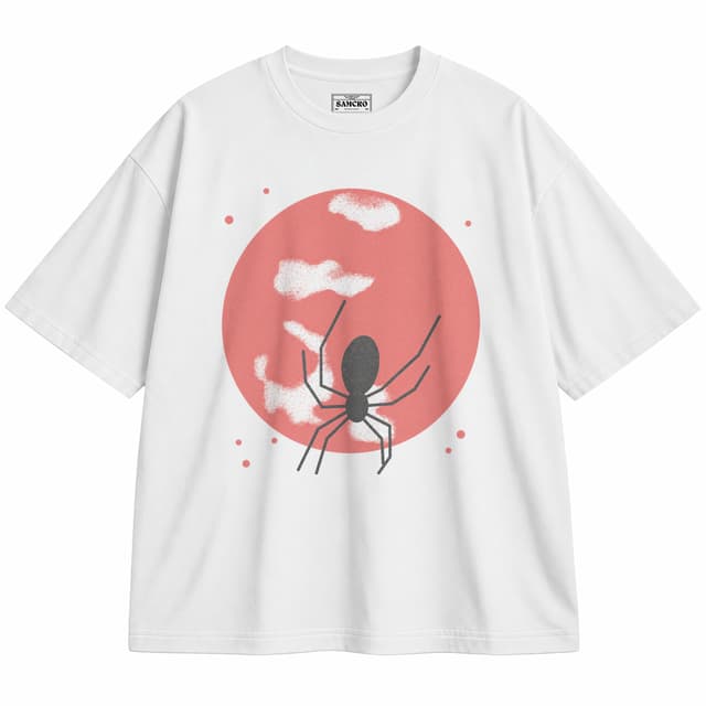 David Bowie - Spiders from Mars — Unisex oversize, Blanco