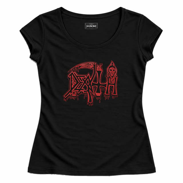 Death - Life Will Never Last — Mujer entallada, Negro