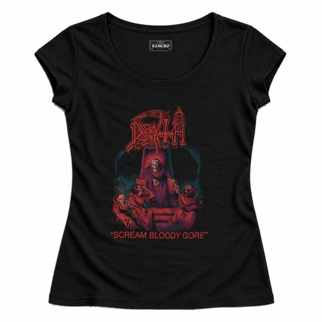 Death - Scream Bloody Gore — Mujer entallada, Negro