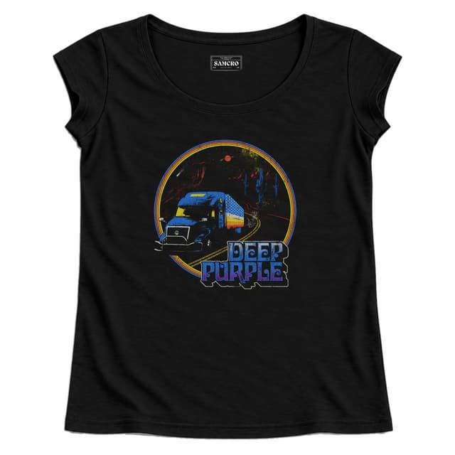 Deep Purple - Space Trucking — Mujer recta, Negro
