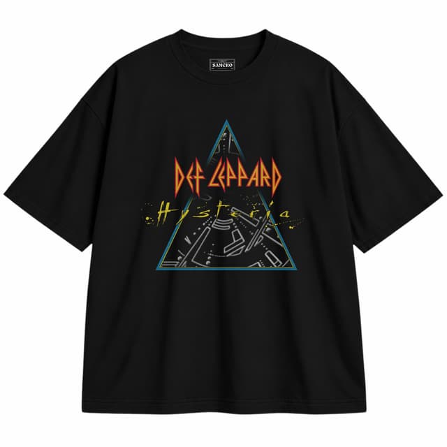 Def Leppard 2 — Unisex oversize, Negro